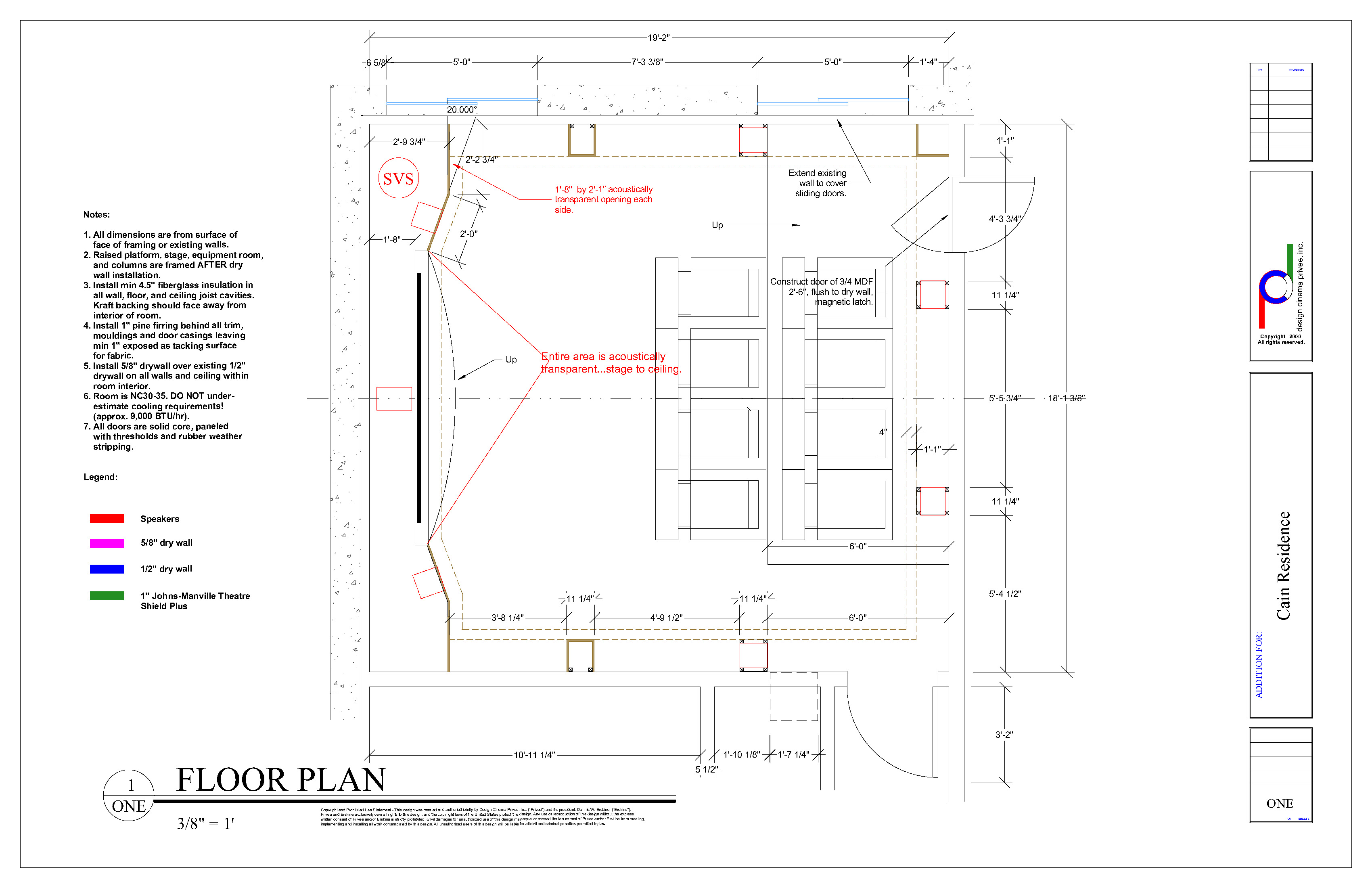 Cain's Theater Plan View